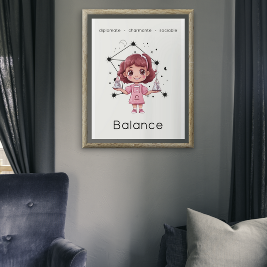 Poster Baby Girl BEIGE - Balance