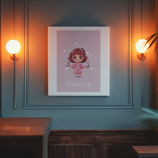Poster Baby Girl ROSE - Balance
