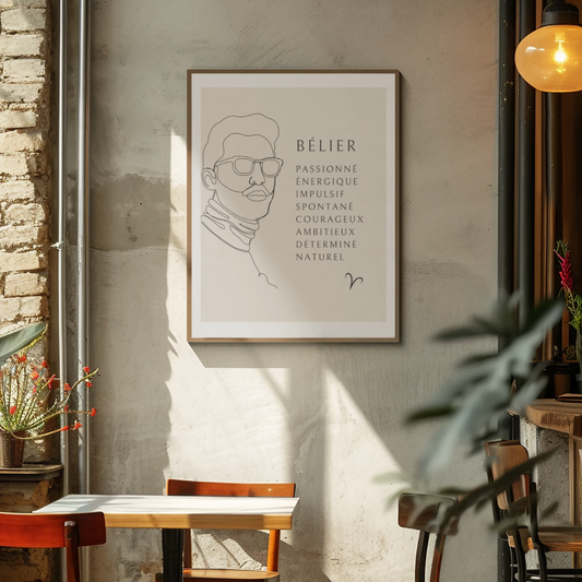 Poster Homme Bélier