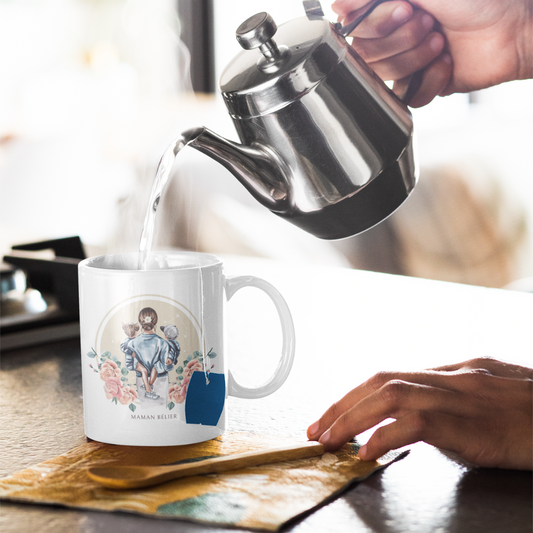 Mug Maman Bélier avec son fils et sa fille