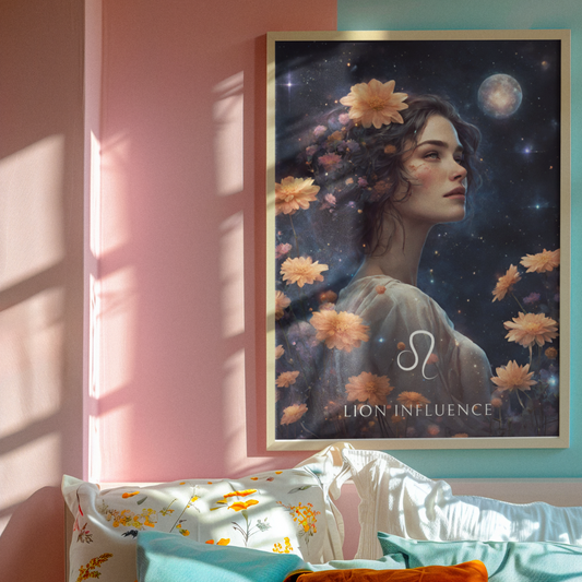 Poster Astrologique Lion - Sophie, Femme Lion