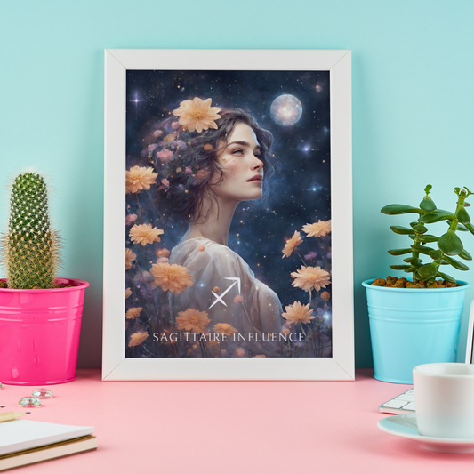 Poster Astrologique Sagittaire - Sophie, Femme Sagittaire