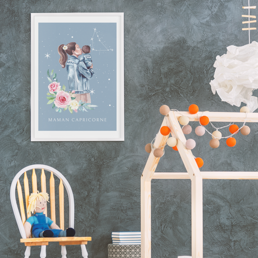 Poster Maman Capricorne et son fils