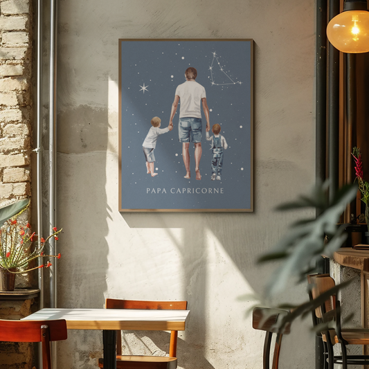 Poster Papa Capricorne et ses fils