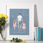 Poster Papa Capricorne et ses filles