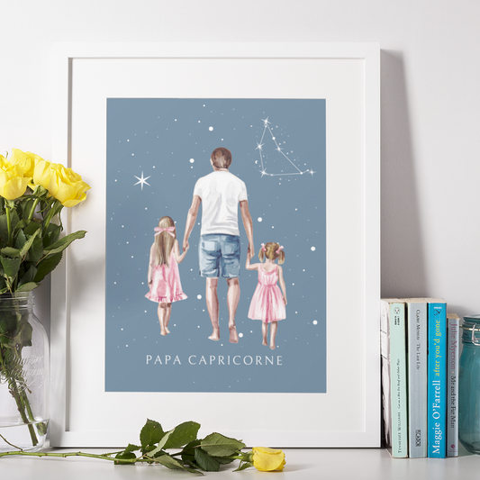 Poster Papa Capricorne et ses filles