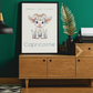 Poster Baby Boy BEIGE - Capricorne
