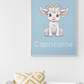 Poster Baby Boy BLEU - Capricorne