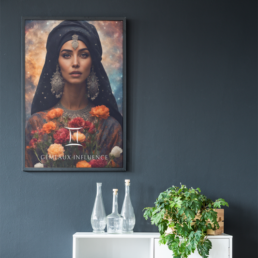 Poster Astrologique Gémeaux - Nawal, Femme Gémeaux