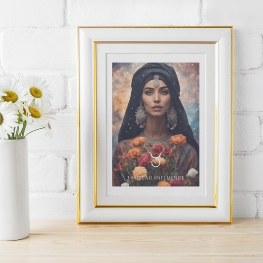 Poster Astrologique Taureau - Nawal, Femme Taureau