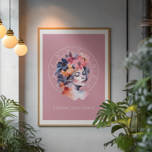Poster Astrologique Zodiac Influence - Christine