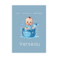 Poster Baby Boy BLEU - Verseau