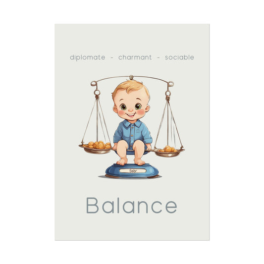 Poster Baby Boy BEIGE - Balance