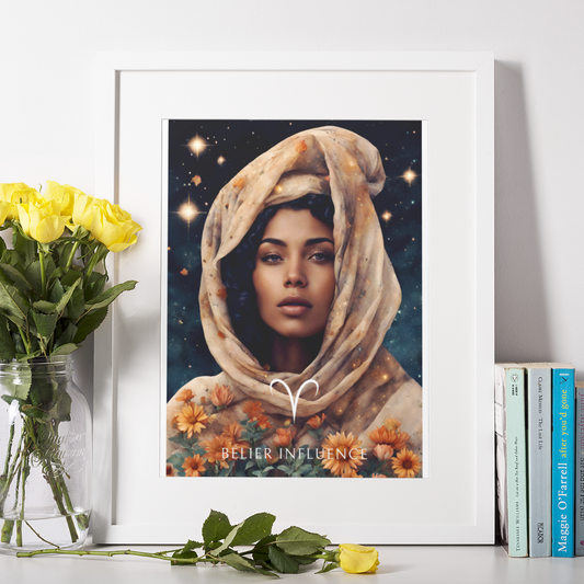 Poster Astrologique Bélier - Jihane, Femme Bélier