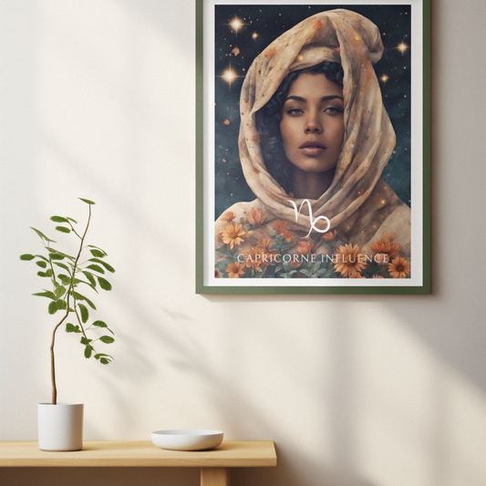 Poster Astrologique Capricorne - Jihane, Femme Capricorne