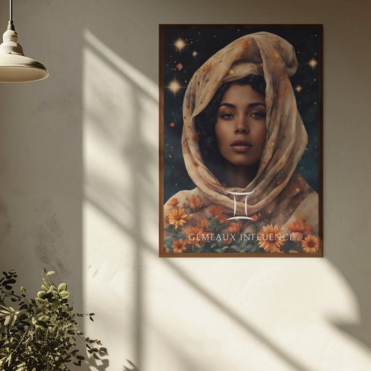 Poster Astrologique Gémeaux - Jihane, Femme Gémeaux