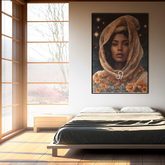 Poster Astrologique Lion - Jihane, Femme Lion