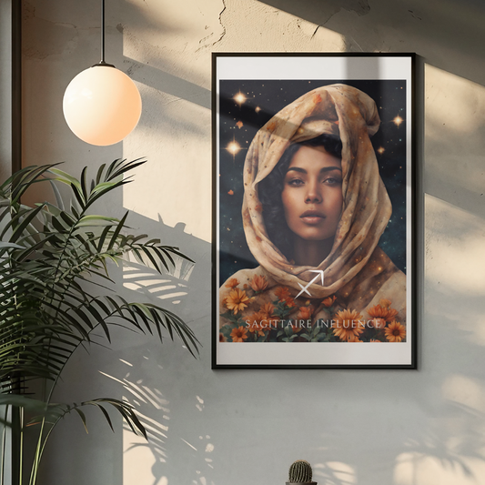 Poster Astrologique Sagittaire - Jihane, Femme Sagittaire