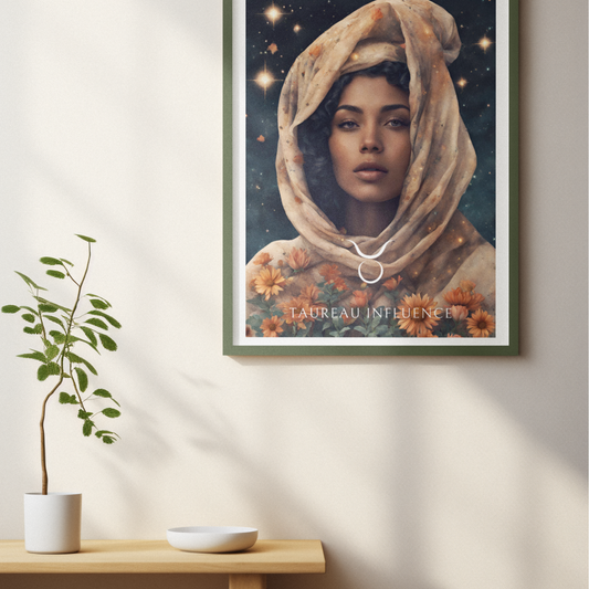 Poster Astrologique Taureau - Jihane, Femme Taureau