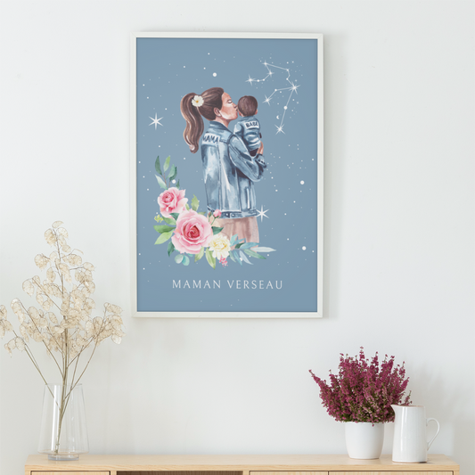 Poster Maman Verseau et son fils