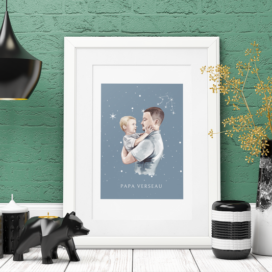 Poster Papa Verseau et son fils