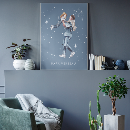 Poster Papa Verseau et sa fille