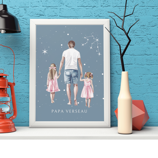Poster Papa Verseau et ses filles