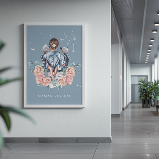 Poster Maman Verseau et ses fils