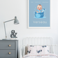 Poster Baby Boy BLEU - Verseau