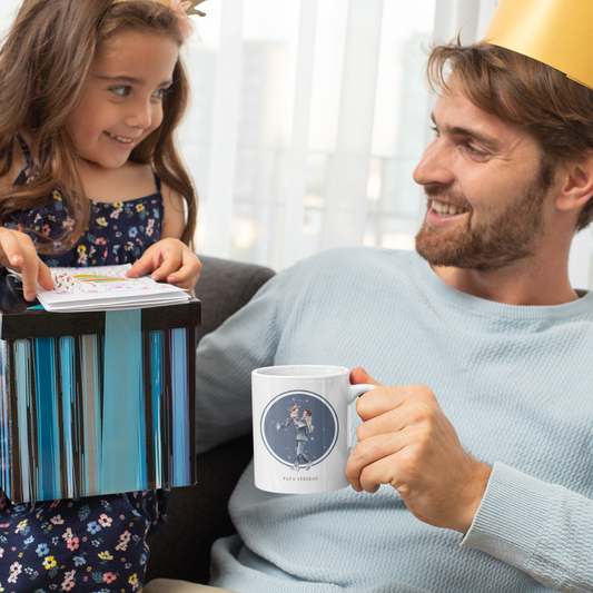 Mug Papa Verseau et sa fille