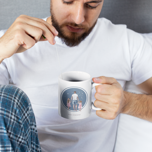 Mug Papa Verseau et ses filles