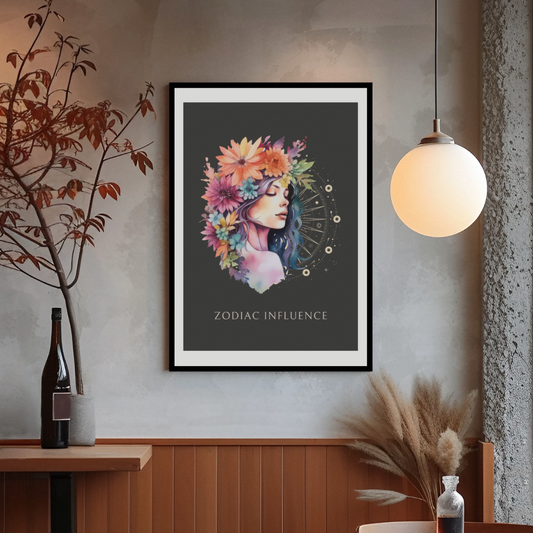 Poster Astrologique Zodiac Influence - Mélanie