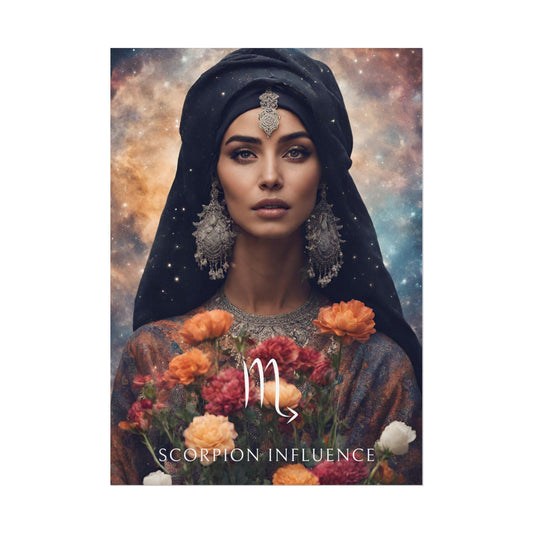 Poster Astrologique Scorpion - Nawal, Femme Scorpion