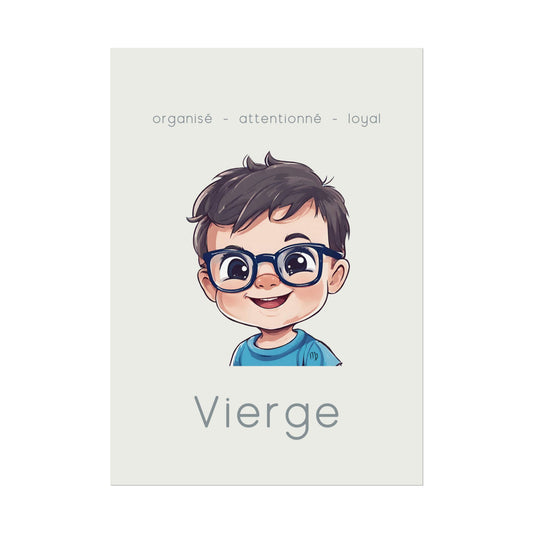 Poster Baby Boy BEIGE - Vierge