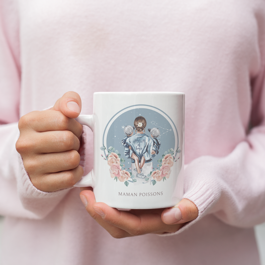 Mug Maman Poissons et ses fils