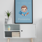 Poster Baby Boy BLEU - Poissons