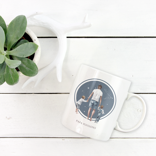 Mug Papa Poissons et ses fils
