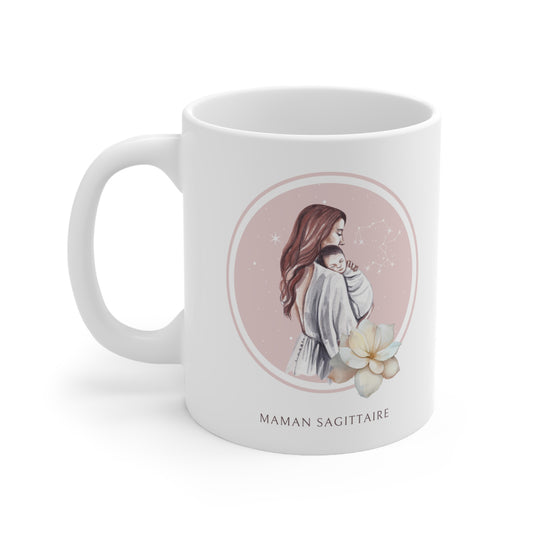 Mug Maman Sagittaire et son bébé fille