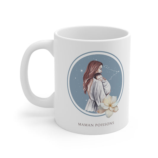 Mug Maman Poissons et son bébé garçon