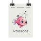 Poster Baby Girl BEIGE - Poissons