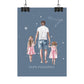Poster Papa Poissons et ses filles
