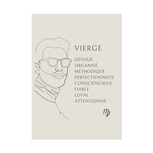 Poster Homme Vierge