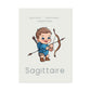 Poster Baby Boy BEIGE - Sagittaire
