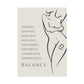 Poster Femme Balance