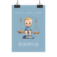 Poster Baby Boy BLEU - Balance