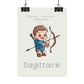 Poster Baby Boy BEIGE - Sagittaire