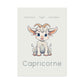 Poster Baby Boy BEIGE - Capricorne