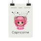 Poster Baby Girl BEIGE - Capricorne