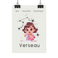 Poster Baby Girl BEIGE - Verseau