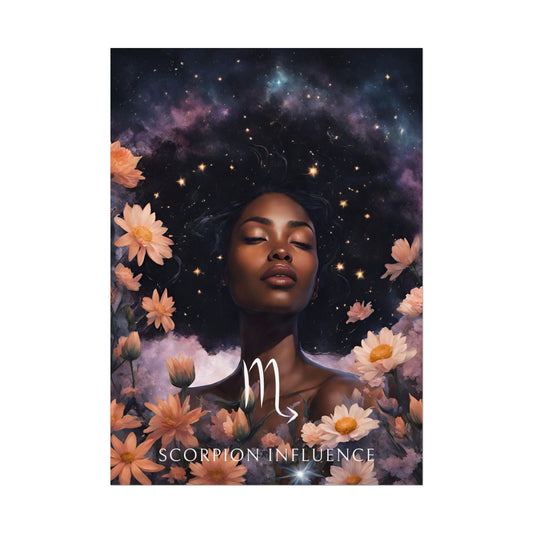 Poster Astrologique Scorpion - Imani, Femme Scorpion